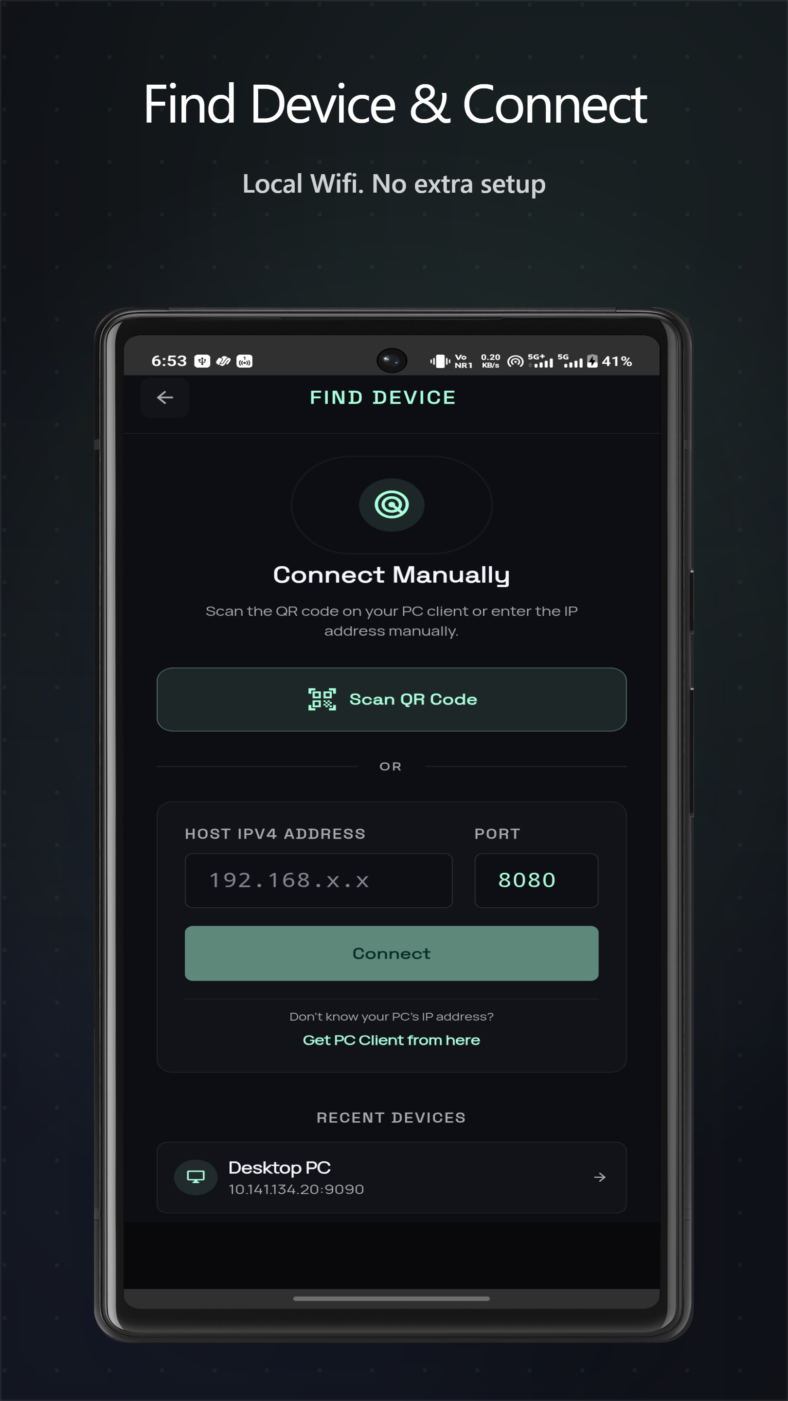 PocketController screenshot preview